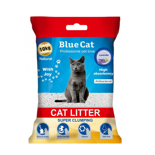 خاک مخصوص گربه گرانولی 9kg blue cat