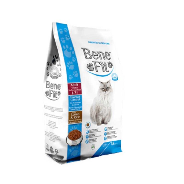 غذا خشک گربه بالغ طعم بره و برنج 1.5kg BeneFit